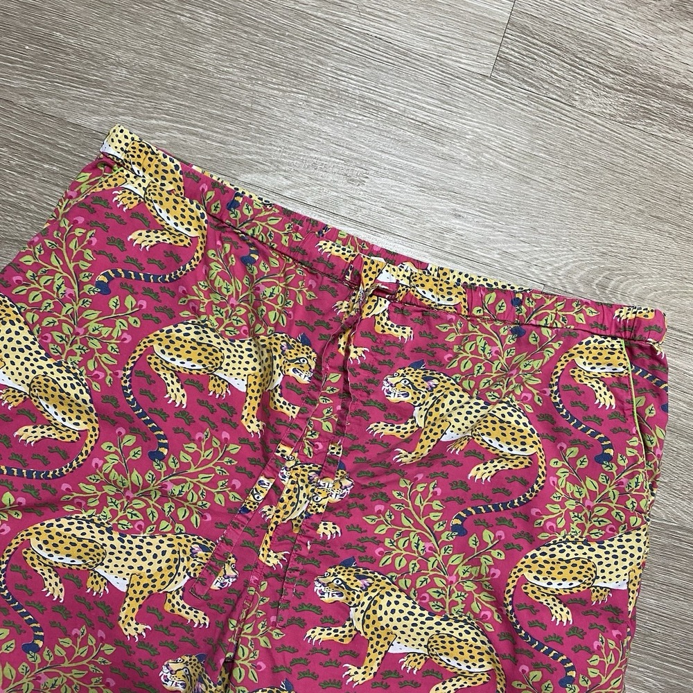 Printfresh Bagheera Leopard Pajama Pants Women's XL Pink 100% Organic Cotton - Picture 2 of 8